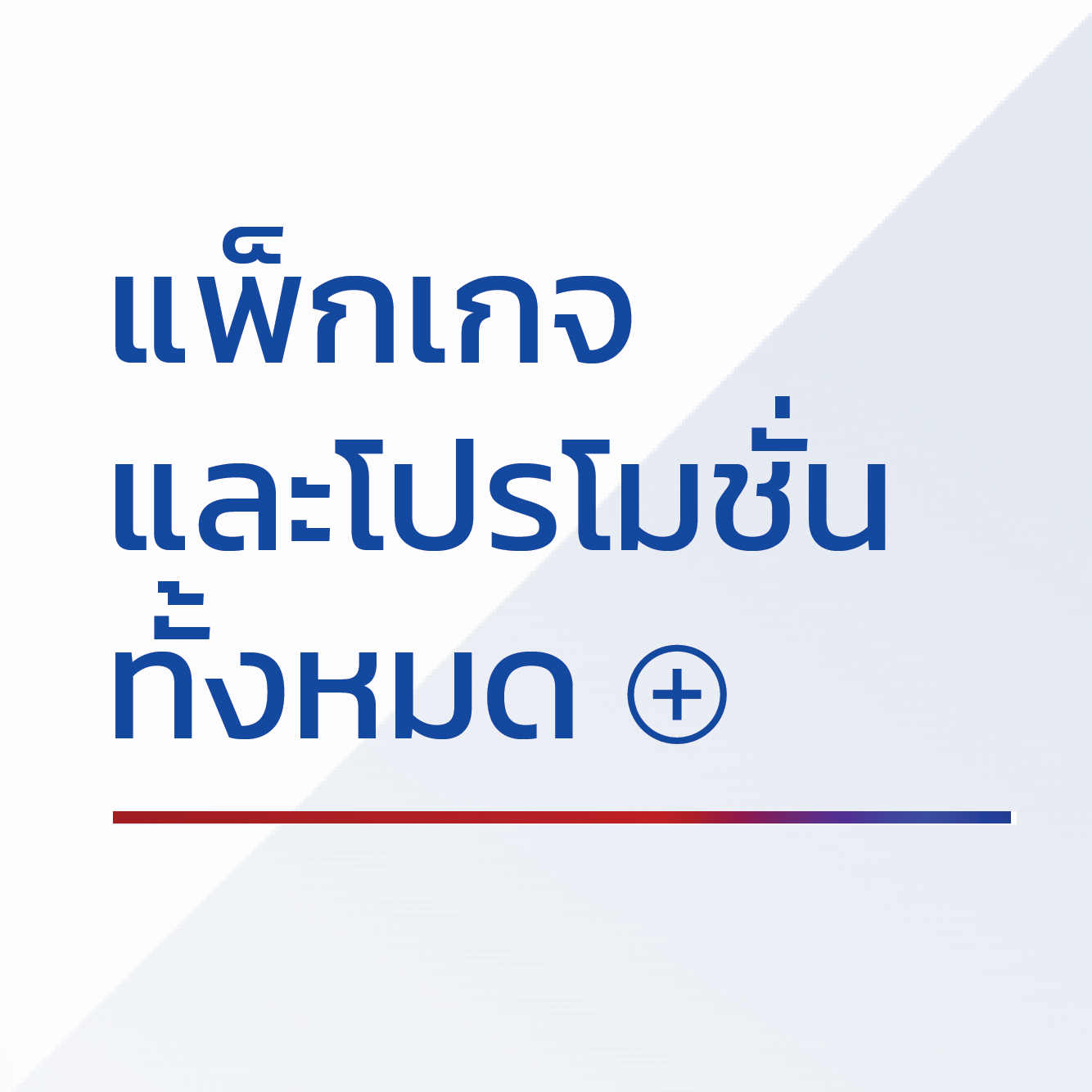 แพ็กเกจและโปรโมชั่นทั้งหมด